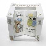 ROY KIRKHAM BONE CHINA | TEDDY TIME SHAPED MONEY BOX