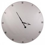LARGE MIRRORED CLOCK