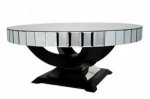 ROUND MIRRORED COFFEE TABLE