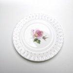 ROY KIRKHAM FINE BONE CHINA| ROSE DU TEMPS SET OF SIX TEA PLATES