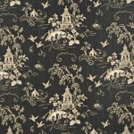 GP & J BAKER CHINESE BRIDGES FABRIC