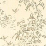 GP & J BAKER CHINESE BRIDGES  WALLPAPER