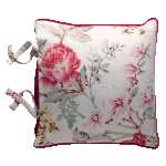 Botanist Ivory Tie Top Cushion