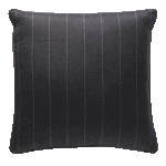 Chalk Stripe Charcoal Cushion
