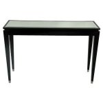 BLACK MIRROR TOP CONSOLE TABLE