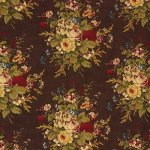 MULBERRY FADED BOUQUET   FABRIC