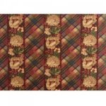 MULBERRY ANCIENT FLORAL VELVET  FABRIC