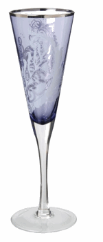 DARTINGTON CRYSTAL LLB FABULOUS FLUTES FLORISSIMA (PURPLE)
