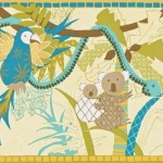 Harlequin  Far Far Away Wallpapers Jungle Jamboree Border