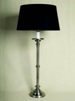 ALEXANDERS 64CM PEWTER CHURCH COLUMN LAMP