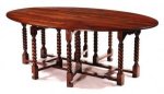 BARLEY TWIST DOUBLE GATE LEG DINING TABLE