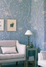 Lewis & Wood Jasper Peony Wide Width Wallpaper