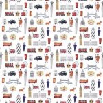 Linwood Checks & Dogs & Rock n' Roll LF1395 C Plain & Semiplain