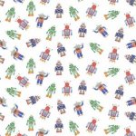 Linwood Checks & Dogs & Rock n' Roll LF1396 C Plain & Semiplain