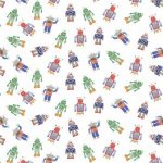 Linwood Checks & Dogs & Rock 'n' Roll LF1396C Fabric