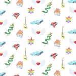 Linwood Checks & Dogs  Rock 'n' Roll LF1401C Fabric