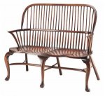 WINDSOR STICK BACK SETTLE - CABRIOLE LEGS