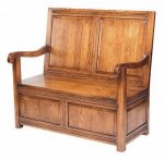 TWO PANEL BOX SETTLE