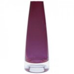 DARTINGTON CRYSTAL PLUM CONICAL VASE