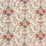 GP & J BAKER ROSE POMPADOUR   FABRIC