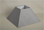 ALEXANDERS SQUARE SLATE SILK SHADE