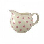 ROY KIRKHAM FINE BONE CHINA | PINK HEARTS CREAM JUG