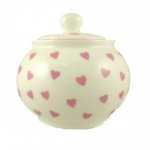 ROY KIRKHAM FINE BONE CHINA | PINK HEARTS SUGAR BOWL