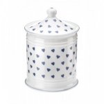 ROY KIRKHAM FINE BONE CHINA | BLUE HEARTS SET OF 2 COTTON JAR
