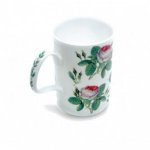 ROY KIRKHAM BONE CHINA | ROSA REDOUTE CHINTZ LANCASTER MUGS