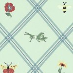Thibaut Cantebury Bug Trellis Wallpaper