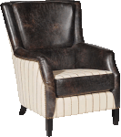 Chelsea Chair Ticking Fudge