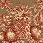 Thibaut Toile Portfolio Fruit Bouquet Wallpaper