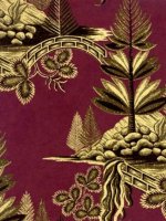 ZOFFANY FIR TREES - PURPLE WALLPAPER