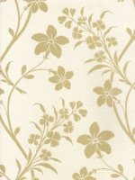 ZOFFANY PERIWINKLE : CREAM WALLPAPER