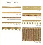 COLEFAX AND FOWLER PAVILION TRIMMINGS GREEN GOLD