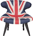 Gund Chair Union Jack Denim