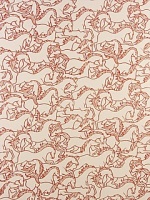 Borderline Horses Stampede Cinnabar Wallpaper