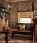 Thibaut Tamarind Istanbul Damask Wallpaper