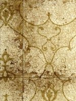 ZOFFANY ROCOCO MIRROR - GOLD WALLPAPER