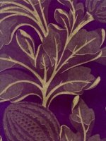 ZOFFANY CASPIA AUBERGINE WALLPAPER