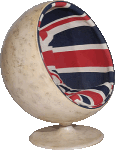 Pod Chair Vintage Union Jack Denim
