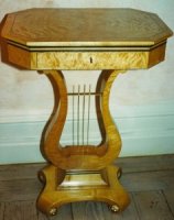 NEO-CLASSICAL BALTIC LYRE TABLE