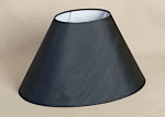 ALEXANDERS OVAL BLACK SILK SHADE