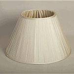 ALEXANDERS FRENCH DRUM ANTUNG DARK SILK NARROW PLEAT SHADE