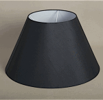 ALEXANDERS FRENCH DRUM BLACK SILK SHADE