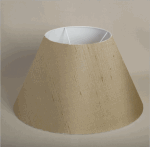 ALEXANDERS FRENCH DRUM FAWN SILK SHADE