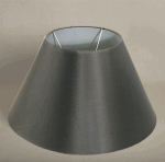 ALEXANDERS FRENCH DRUM SLATE SILK SHADE