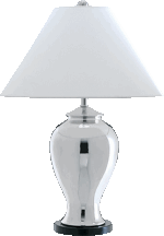 Silver Ceramic Table Lamp