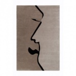 NOBILIS FIGURE RUG (BROWN, 1.8 x 2.7)