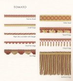 COLEFAX AND FOWLER PAVILION TRIMMINGS TOMATO